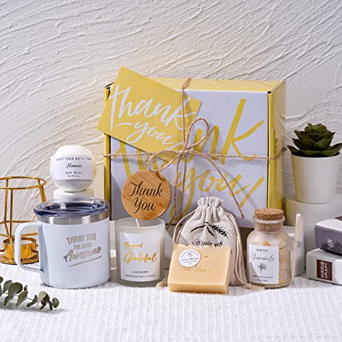 Thank You Gifts for Women Spa Thoughtful Unique Office Gifts for Coworkers Nurse Friends Men Boss Employee Secretary Hostess Teacher Mom Her Appreciation Gift Boxes Coffee Mug Holiday Gifts Basket - Image 4