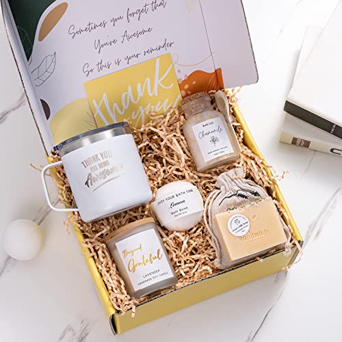 Thank You Gifts for Women Spa Thoughtful Unique Office Gifts for Coworkers Nurse Friends Men Boss Employee Secretary Hostess Teacher Mom Her Appreciation Gift Boxes Coffee Mug Holiday Gifts Basket - Image 6