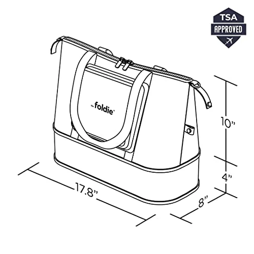 The Foldie® Foldable Travel Bag for Women [LARGE CAPACITY] - Packable & Expandable Tote Bag with Zipper for Travel - Image 3
