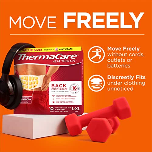 ThermaCare Advanced Back Therapy HeatWraps, Disposable Heat Therapy Patches, Instant Muscle & Herniated Disc Relief, L/XL, 10 Count - Image 7