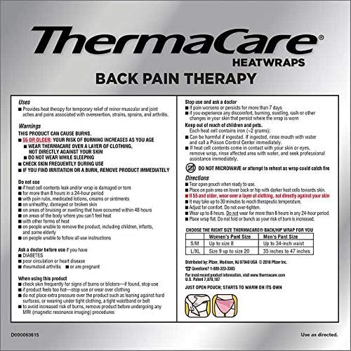 Thermacare Heatwraps Lower Back & Hip, L-XL- SPECIAL LIMITED PACK OF 10 Count - Image 3