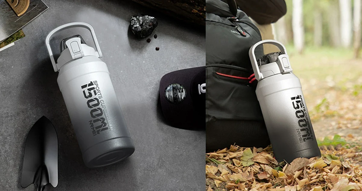 Thermos Water Bottle With Straw Handle Cup 316 Stainless Steel Flask Large Capacity Vacuum Insulated Tumbler - Image 14