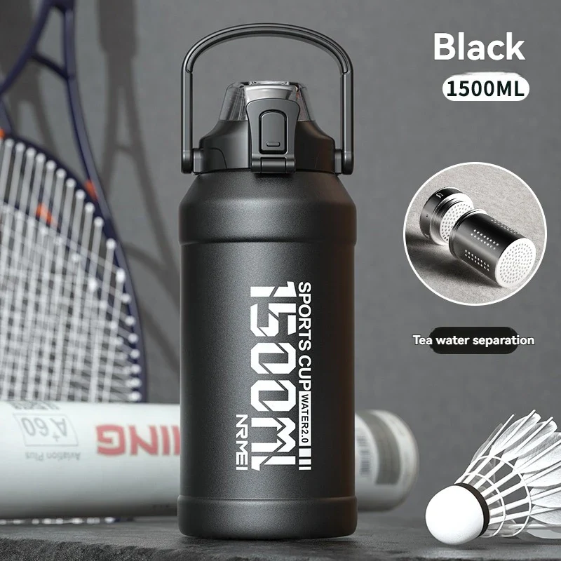 Thermos Water Bottle With Straw Handle Cup 316 Stainless Steel Flask Large Capacity Vacuum Insulated Tumbler - Image 24