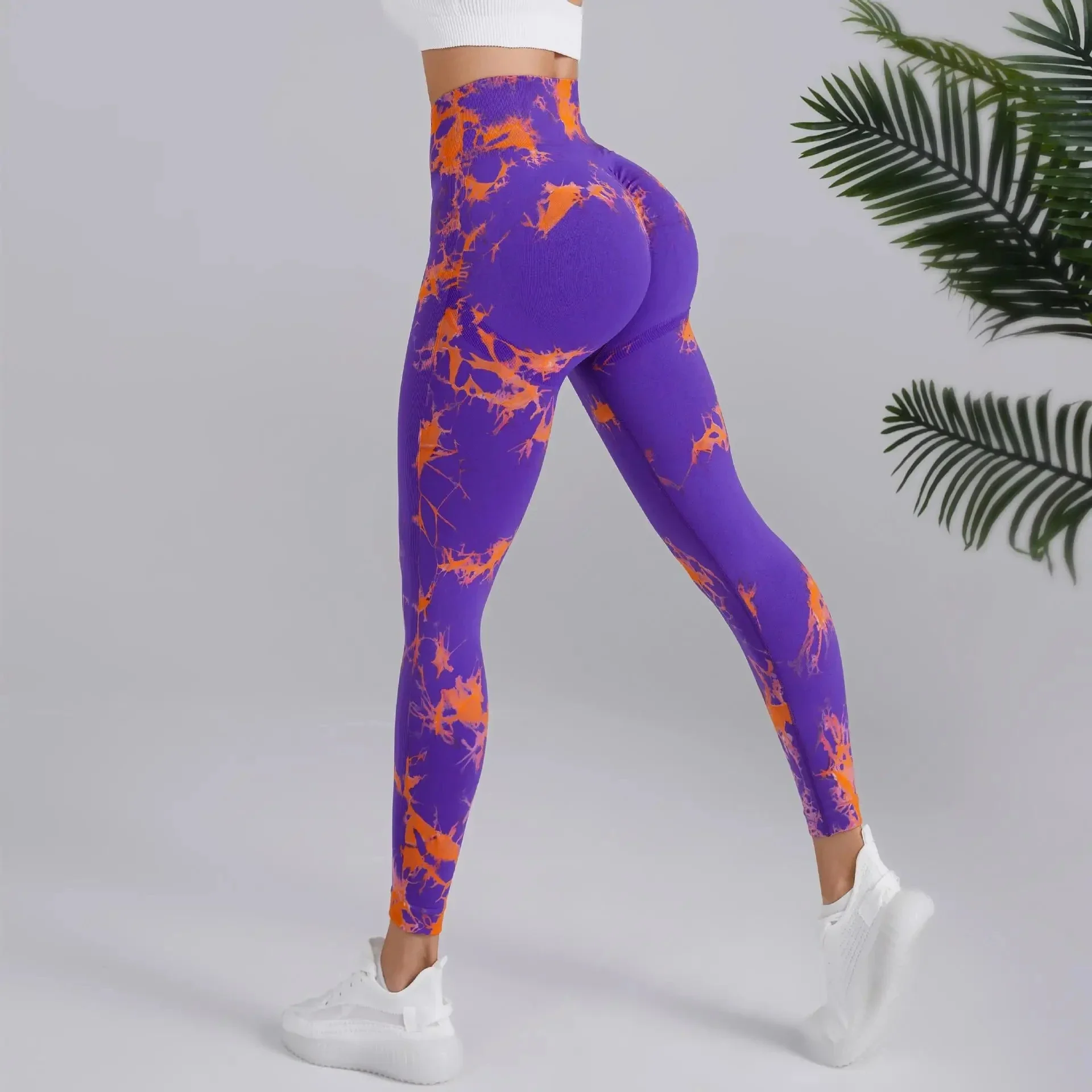 Tie Dye Seamless Leggings Women for Gym Yoga Pants Push Up Workout Sports Leggings  High Waist Tights Ladies Fitness Clothing - Image 15