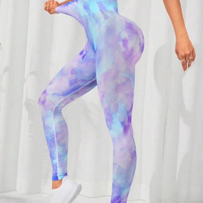 Tie Dye Seamless Leggings Women for Gym Yoga Pants Push Up Workout Sports Leggings  High Waist Tights Ladies Fitness Clothing - Image 26