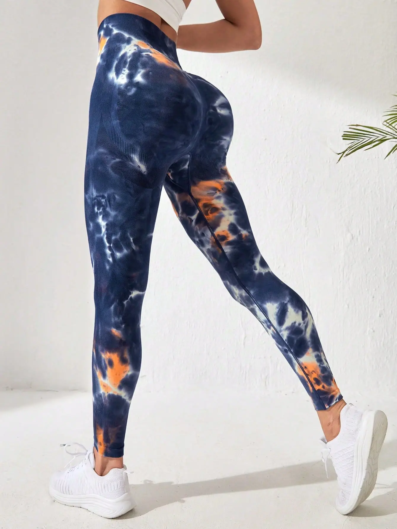 Tie Dye Seamless Leggings Women for Gym Yoga Pants Push Up Workout Sports Leggings  High Waist Tights Ladies Fitness Clothing - Image 4