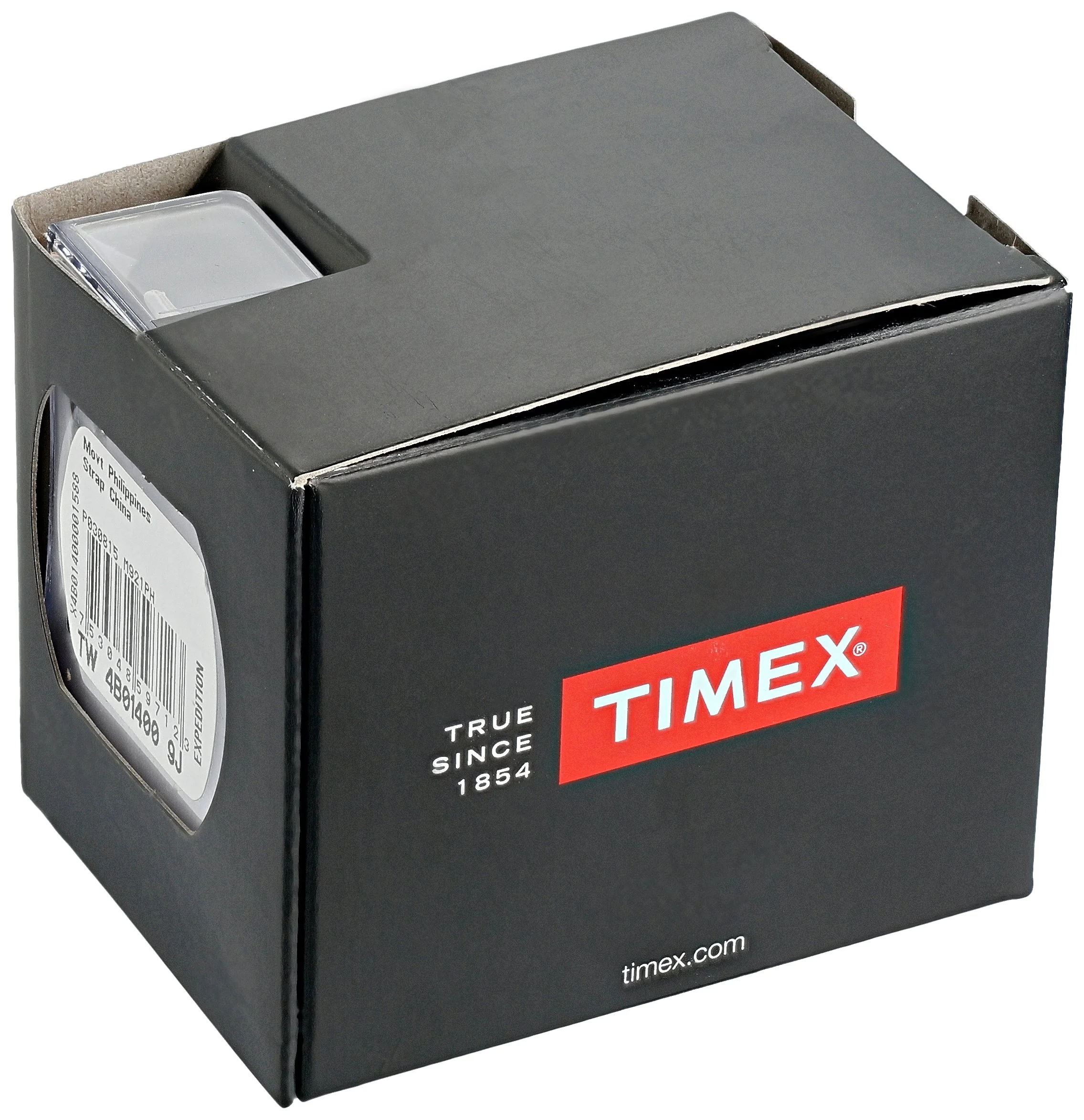 Timex Men's Easy Reader 38mm Watch – Silver-Tone Case Blue Dial with Brown Croco Leather Strap - Image 2