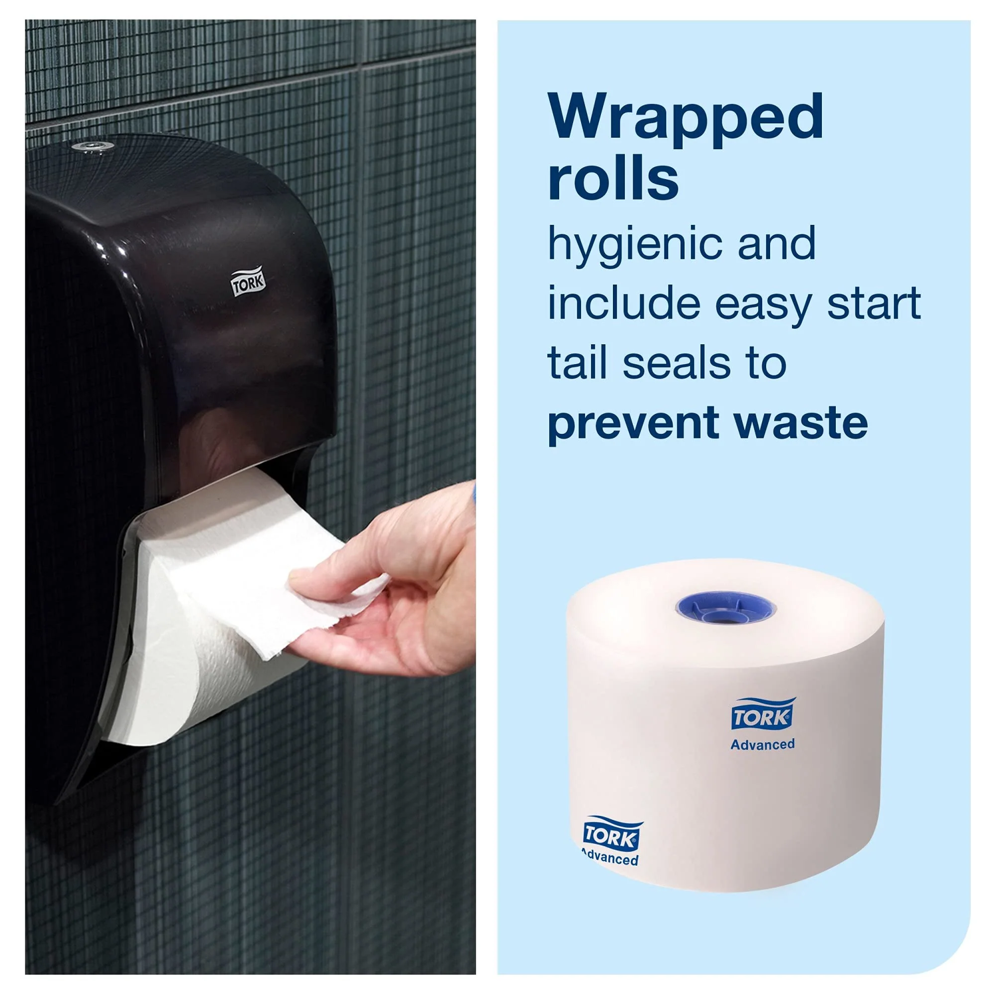 Tork High-Capacity Toilet Paper Roll White T26, Advanced, 2-Ply, 36 x 1000 sheets, 110292A - Image 4