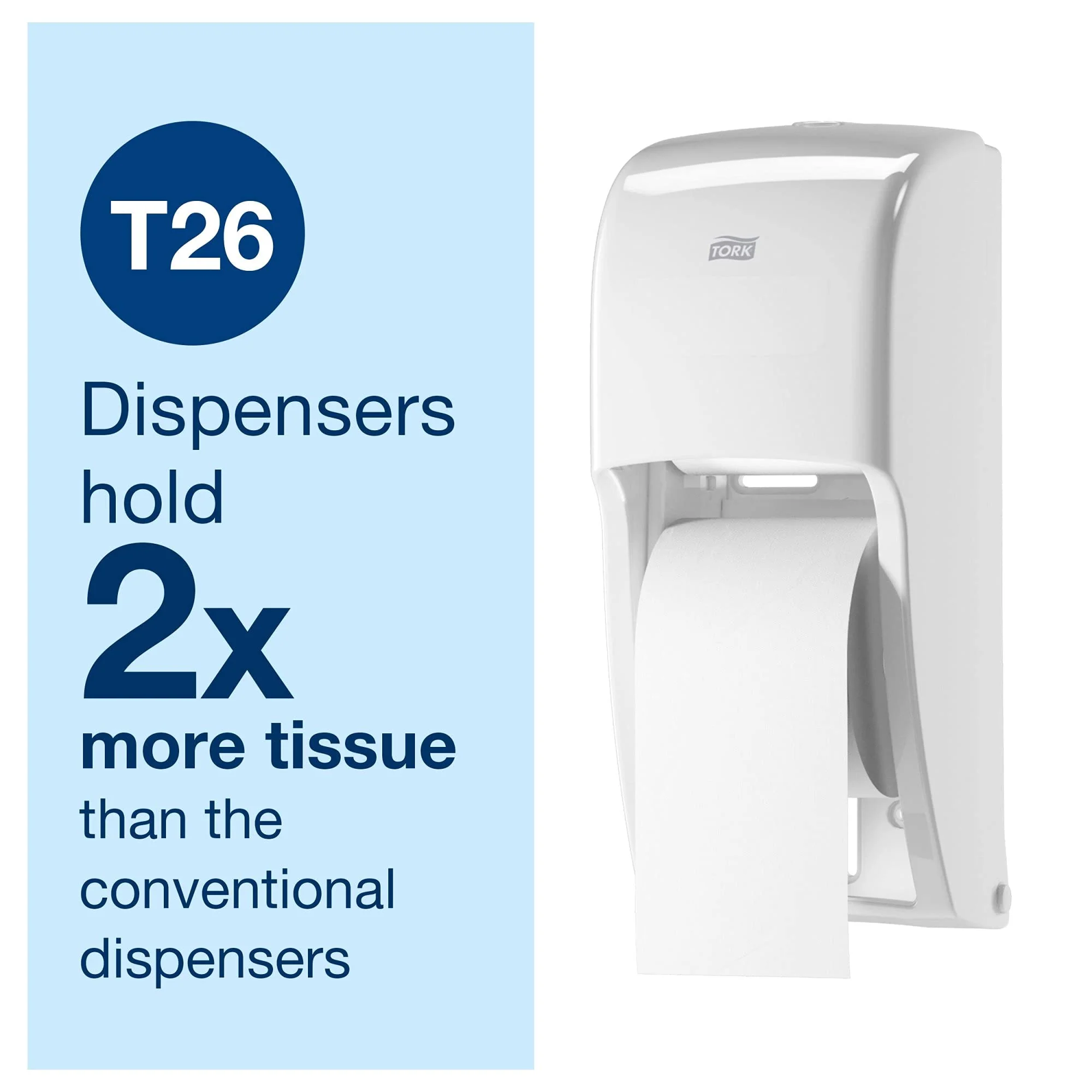 Tork High-Capacity Toilet Paper Roll White T26, Advanced, 2-Ply, 36 x 1000 sheets, 110292A - Image 5