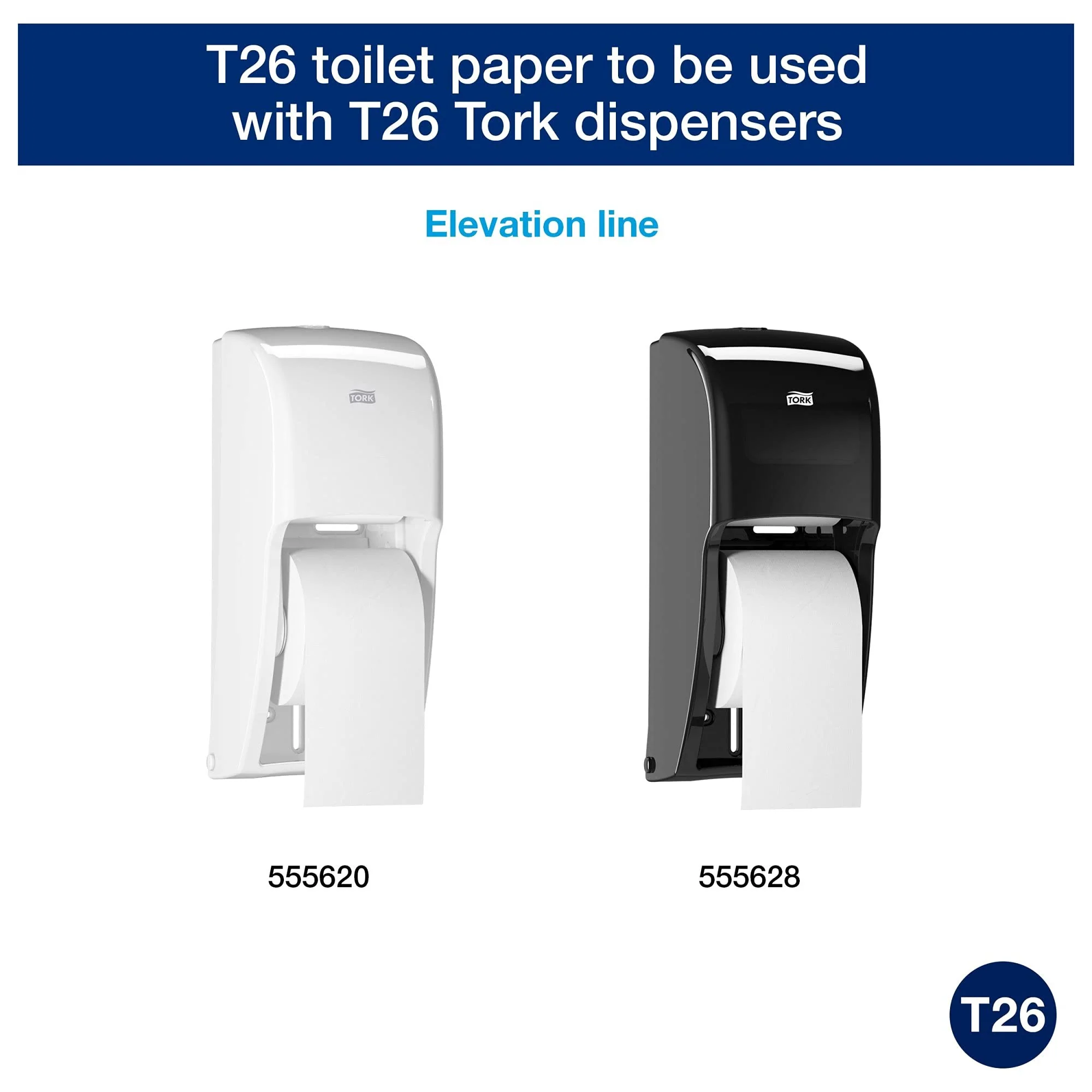 Tork High-Capacity Toilet Paper Roll White T26, Advanced, 2-Ply, 36 x 1000 sheets, 110292A - Image 7