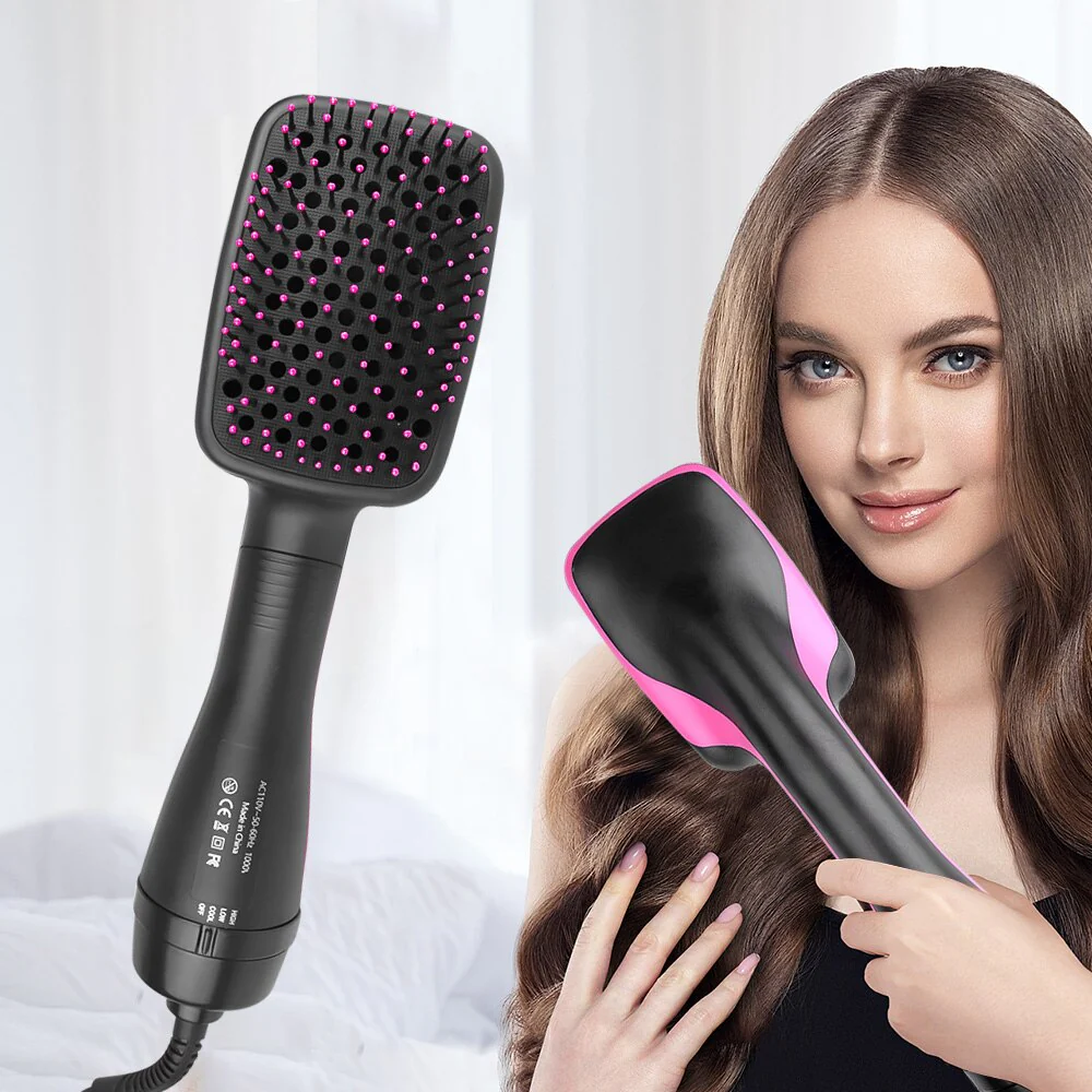 Travel Blow Dryer Comb Hair Dryer Brush Electric Hot Air Comb Women's Hair Brush Professional Hairdryer Hairbrush - Image 6