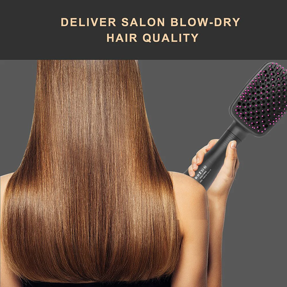 Travel Blow Dryer Comb Hair Dryer Brush Electric Hot Air Comb Women's Hair Brush Professional Hairdryer Hairbrush - Image 8