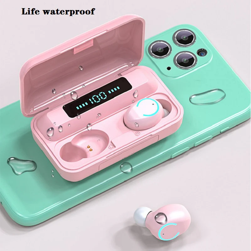 Trending Products 2022 New Arrivals 2 In 1 2000mah Battery LED Powerbank 5.0 Earphone Wireless Earbuds TWS F9 - Image 10