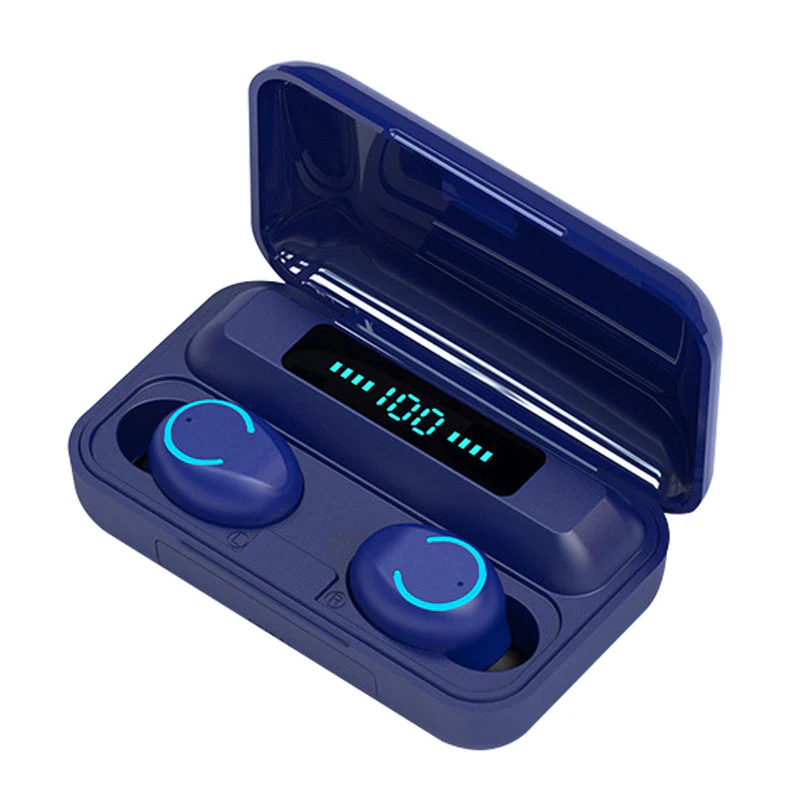 Trending Products 2022 New Arrivals 2 In 1 2000mah Battery LED Powerbank 5.0 Earphone Wireless Earbuds TWS F9 - Image 3