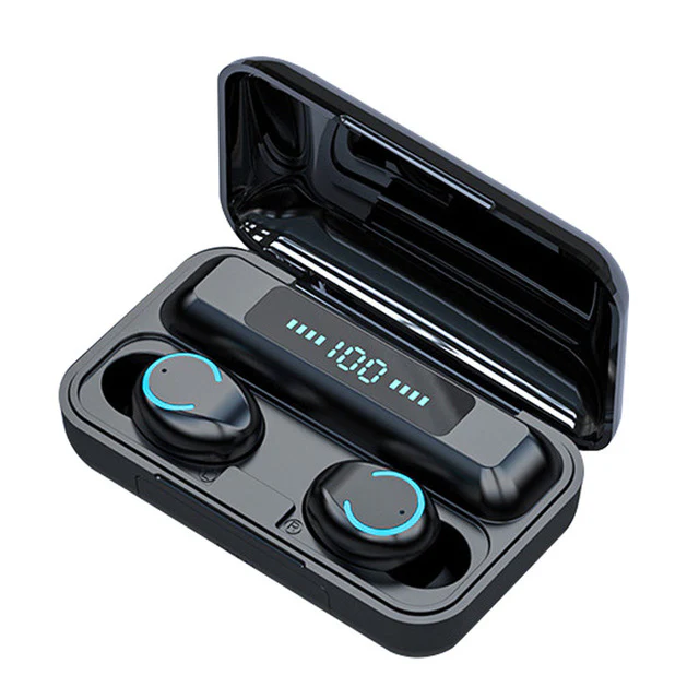Trending Products 2022 New Arrivals 2 In 1 2000mah Battery LED Powerbank 5.0 Earphone Wireless Earbuds TWS F9 - Image 6