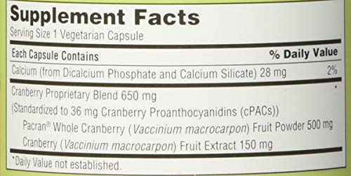 trunature Cranberry 650 mg, 140 Vegetarian Capsules - Image 3