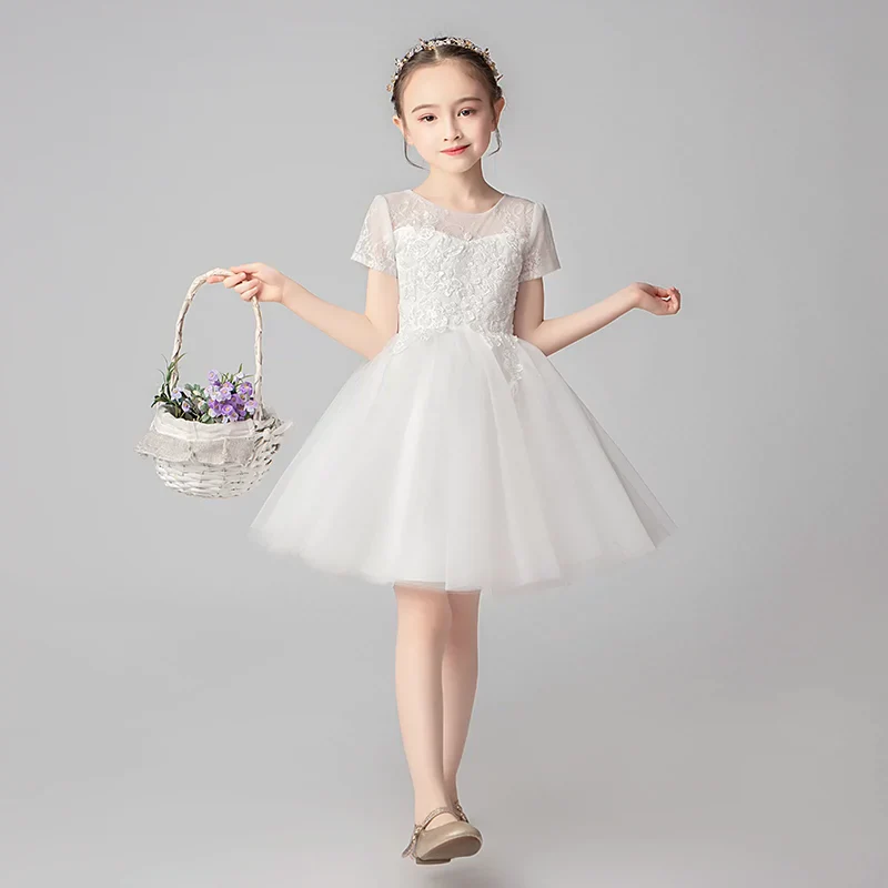 Tulle Tutu Stylish Short-Sleeved Dress Children's Dress - Image 6