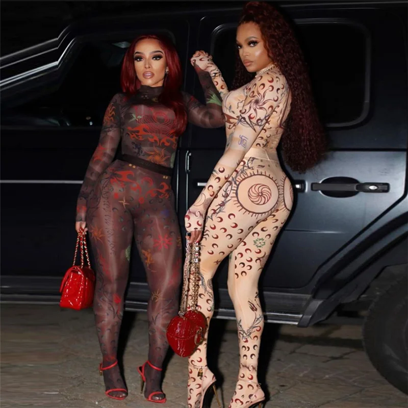 two piece WOMAN SHIRT+pant Sporty Vintage Print Fitness Matching Sets Casual Workout Active Wear Top And Leggings Outfit Street - Image 3