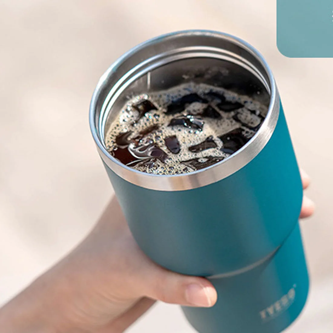 Tyeso Stainless Steel Coffee Cup Cold And Hot Double-layer Insulated Cup Tumbler Thermo Water Bottle Car Travel Mug Vacuum Flask - Image 3