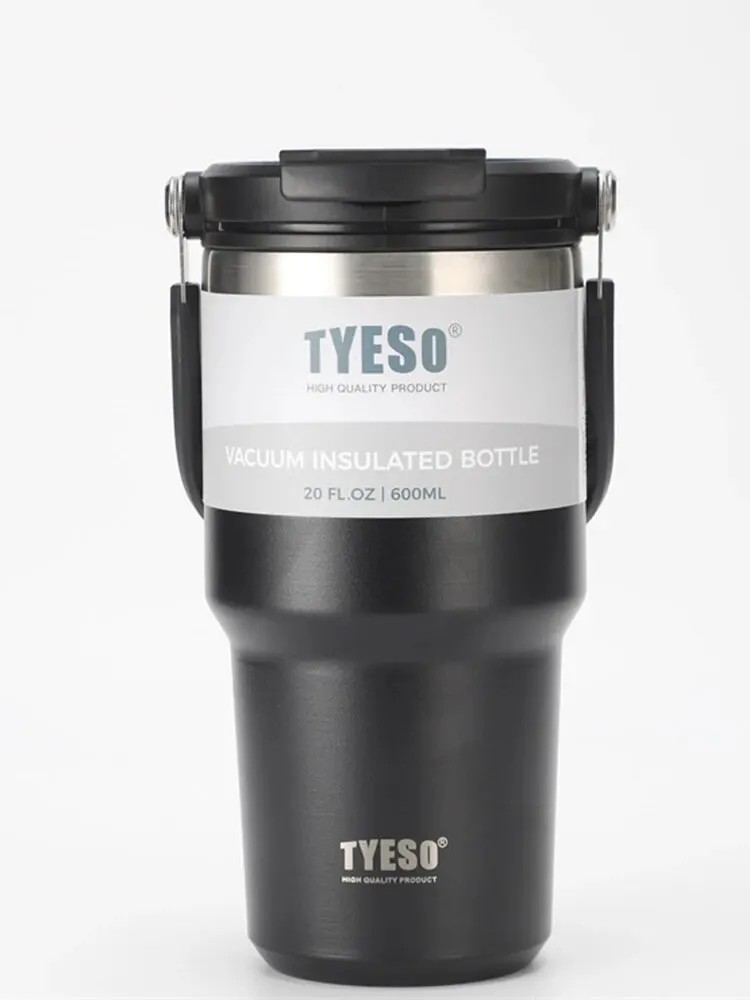 Tyeso's New Coffee Cup With Double-Layer Insulation And Cold Insulation Portable Ice Cream Cup Large Capacity Stainless Steel - Image 7