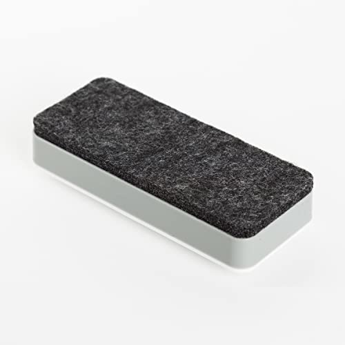U Brands Side Magnetic Dry Erase Board Eraser, Thick Felt Bottom Surface, 2 x 5 x 1 Inches, White - Image 6