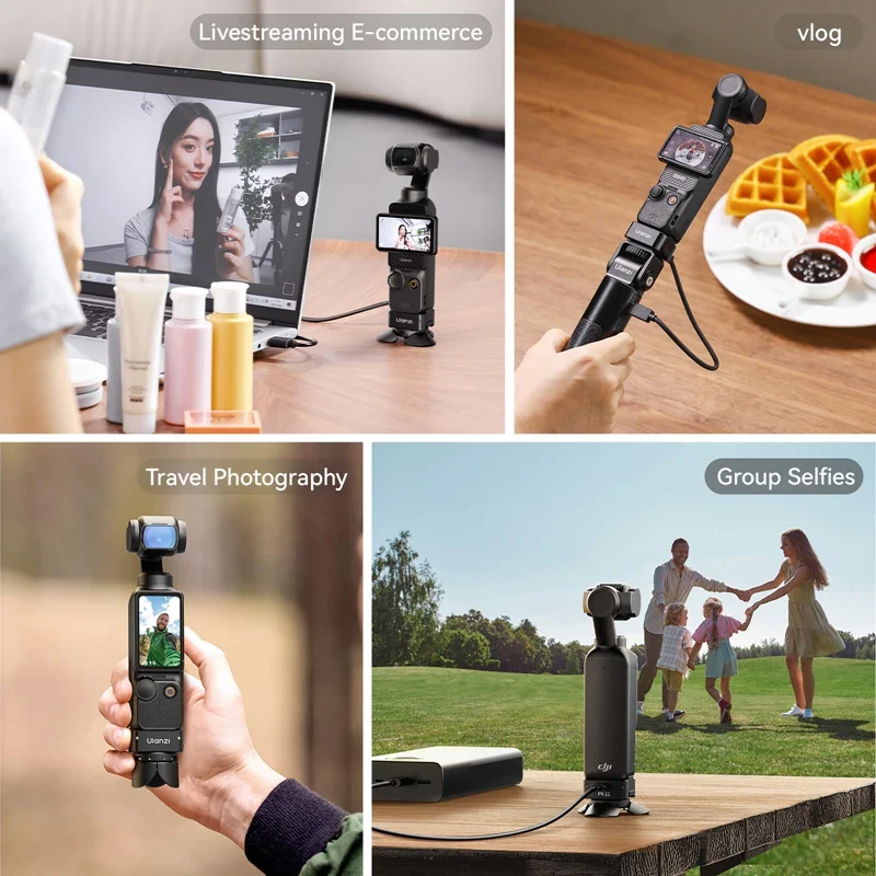 Ulanzi PK-08 Pocket 3 Mini Tripod / PK-11 Arri Locating Base for DJI Osmo Pocket 3 for Livestreaming Vlog Travel Photograph - Image 3