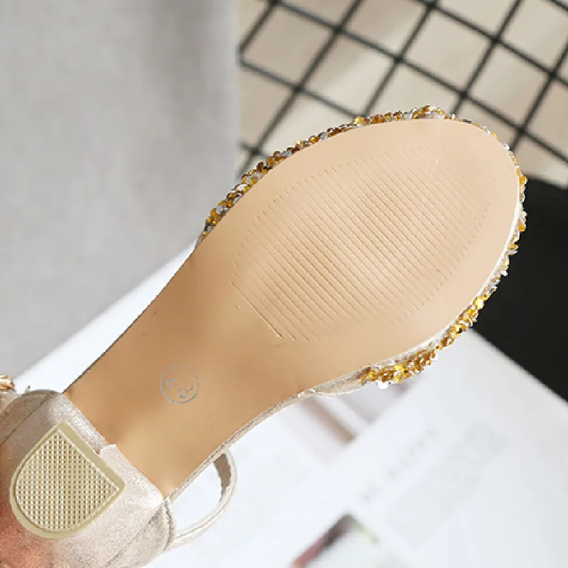 ULKNN Sandals For Girls Children Fashion High Heels Kids Spring Summer Princess Party Shoes Casual Bow Footwears Round Toe 2023 - Image 10