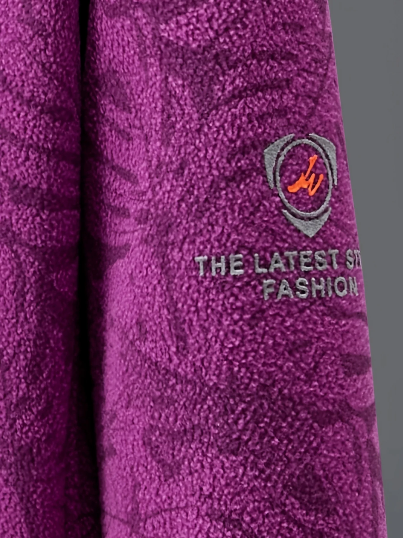 Ultra-Durable Windproof Plant Print Fleece Jacket - Perfect for Adventure Seekers with Stylish Nature-Inspired Design - Image 10