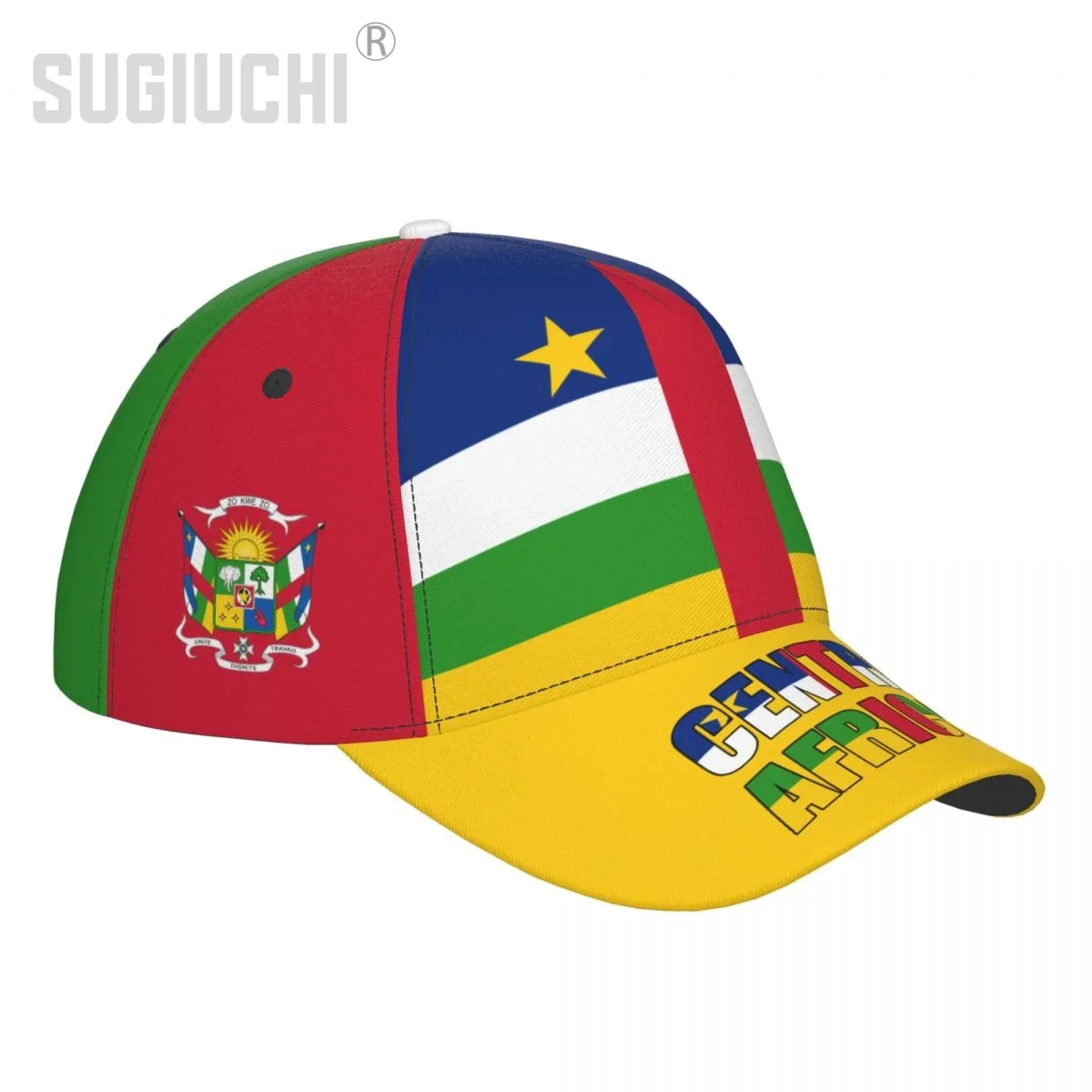 Unisex Central African Republic Flag Adult Baseball Cap Patriotic Hat for Baseball Soccer Fans Men Women - Image 4