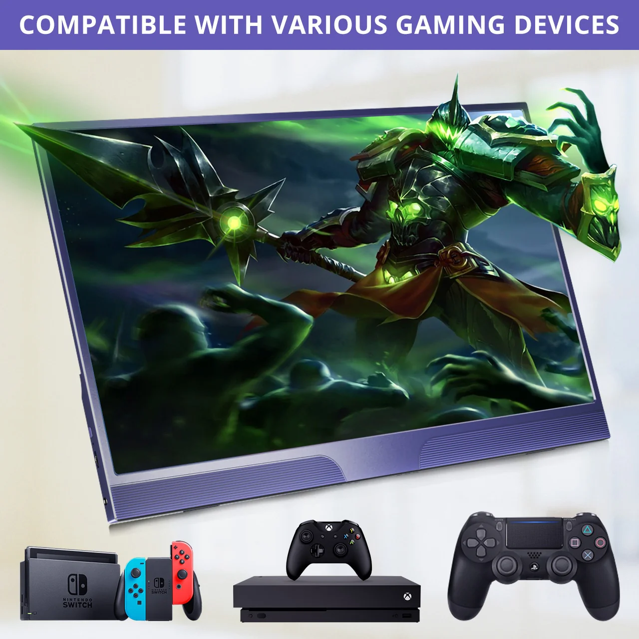 UPERFECT 15.6inch USB C HDMI 1920*1080P HDR Monitor With Ultra Thin Portable Screen Gaming Display For PS4 XBOX Switch Cellphone - Image 6