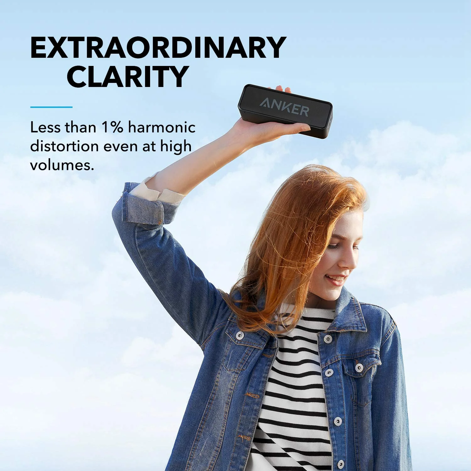 Upgraded, Anker Soundcore Bluetooth Speaker with IPX5 Waterproof, Stereo Sound, 24H Playtime, Portable Wireless Speaker for iPhone, Samsung and More - Image 4