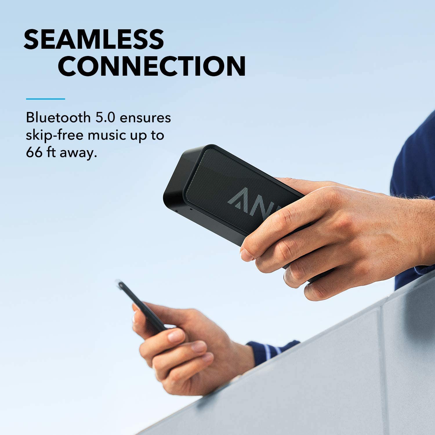Upgraded, Anker Soundcore Bluetooth Speaker with IPX5 Waterproof, Stereo Sound, 24H Playtime, Portable Wireless Speaker for iPhone, Samsung and More - Image 5