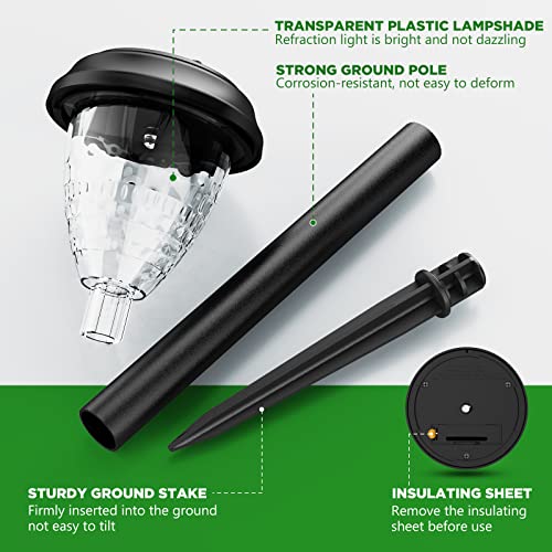 URAGO Super Bright Solar Lights, Waterproof 10 Pack, Dusk to Dawn Up to 12 Hrs Solar Powered Outdoor Pathway Garden Lights Auto On/Off, LED Landscape Lighting Decorative for Walkway Patio Yard - Image 2