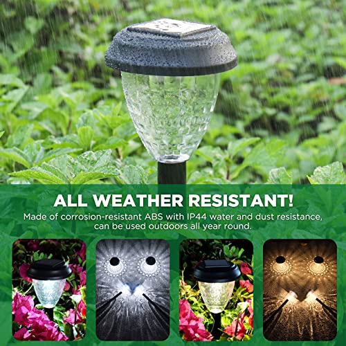 URAGO Super Bright Solar Lights, Waterproof 10 Pack, Dusk to Dawn Up to 12 Hrs Solar Powered Outdoor Pathway Garden Lights Auto On/Off, LED Landscape Lighting Decorative for Walkway Patio Yard - Image 3