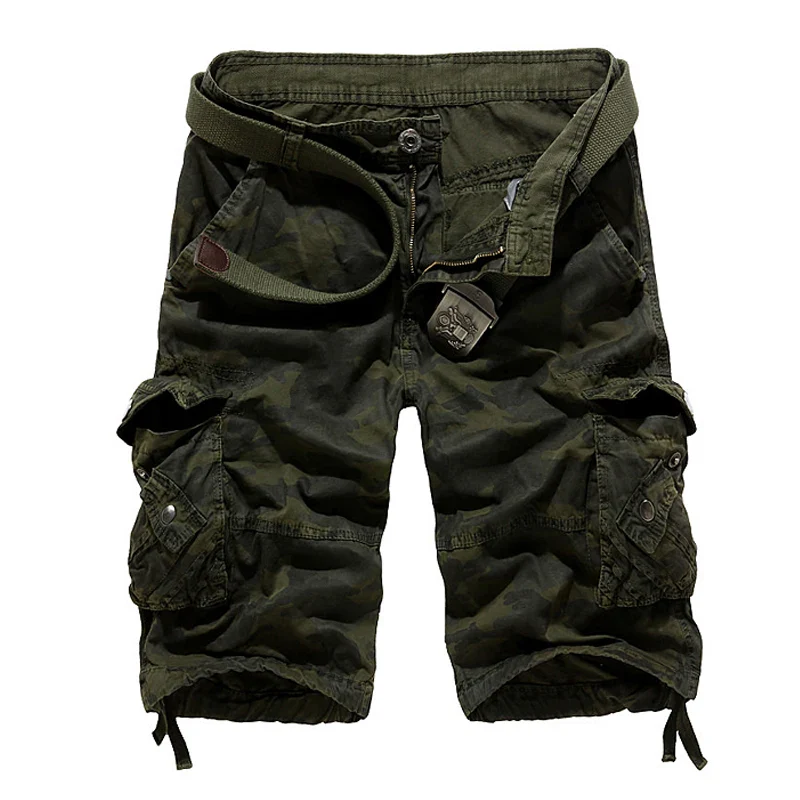 US Size 2024 New Camouflage Loose Cargo Shorts Men Cool Summer Military Camo Short Pants Homme Cargo Shorts - Image 6