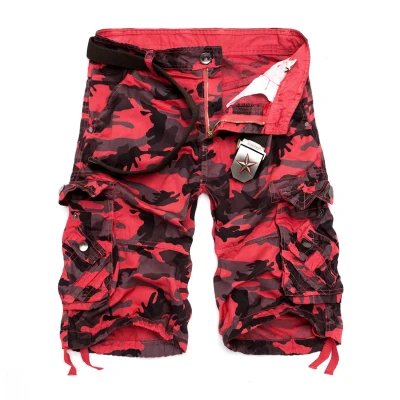 US Size 2024 New Camouflage Loose Cargo Shorts Men Cool Summer Military Camo Short Pants Homme Cargo Shorts - Image 7