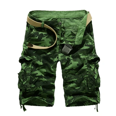 US Size 2024 New Camouflage Loose Cargo Shorts Men Cool Summer Military Camo Short Pants Homme Cargo Shorts - Image 8