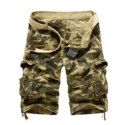US Size 2024 New Camouflage Loose Cargo Shorts Men Cool Summer Military Camo Short Pants Homme Cargo Shorts - Image 9