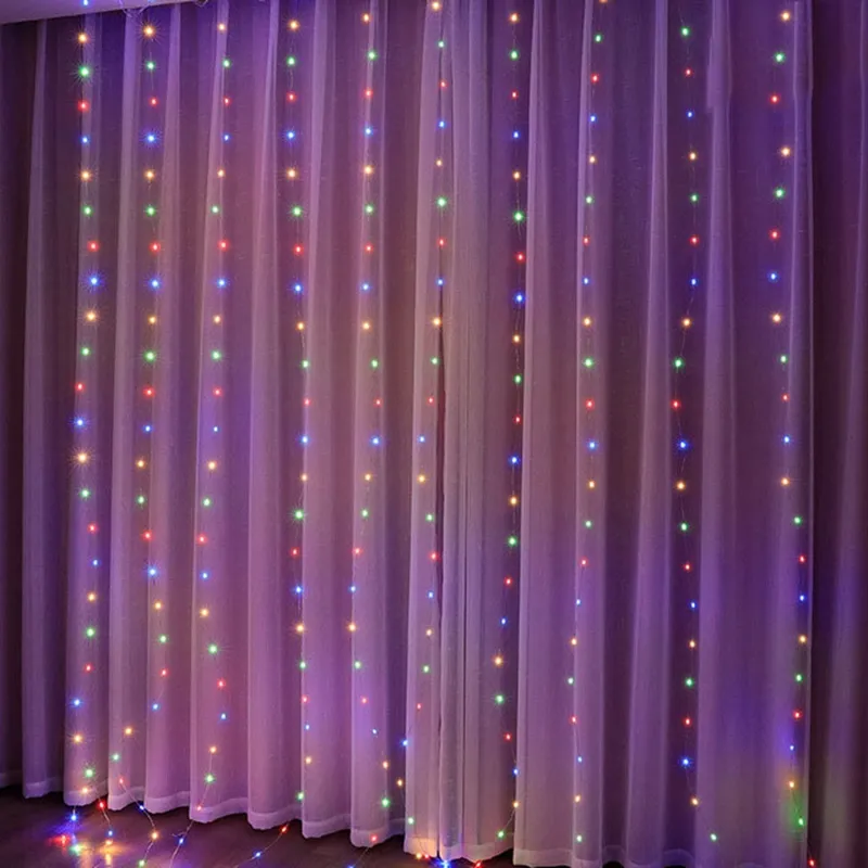 USB Festoon String Light Fairy Garland Curtain Light Christmas Light Christmas Decor For Home Ramadan Decorative New Year Lamp - Image 9