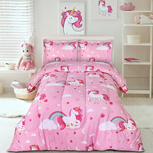 Utopia Bedding All Season Unicorn Comforter Set with 2 Pillow Cases - 3 Piece Soft Brushed Microfiber Kids Bedding Set for Boys/Girls – Machine Washable (Twin/Twin XL) - Image 6