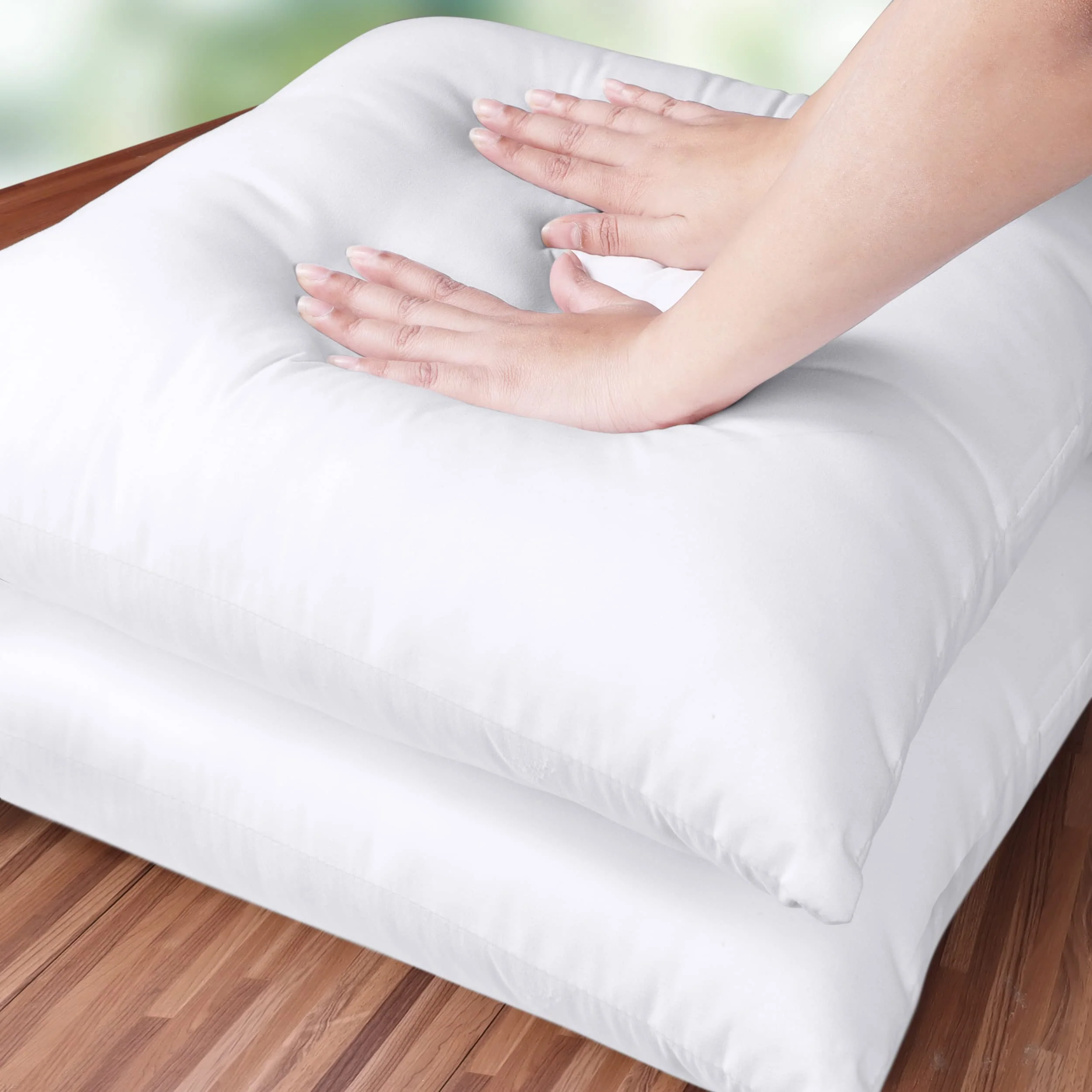 Utopia Bedding Throw Pillows Insert (Pack of 2, White) - 18 x 18 Inches Bed and Couch Pillows - Indoor Decorative Pillows - Image 6