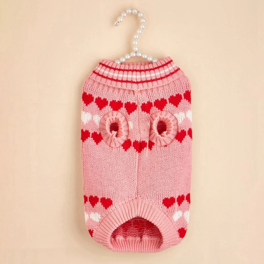Valentines Day Pet Clothing Winter Warm Dog Coat Cat Sweater for Small Medium Dogs Chihuahua Bulldogs Puppy Lover Costume - Image 4