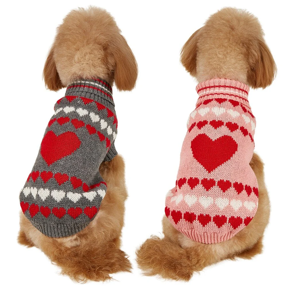Valentines Day Pet Clothing Winter Warm Dog Coat Cat Sweater for Small Medium Dogs Chihuahua Bulldogs Puppy Lover Costume - Image 5