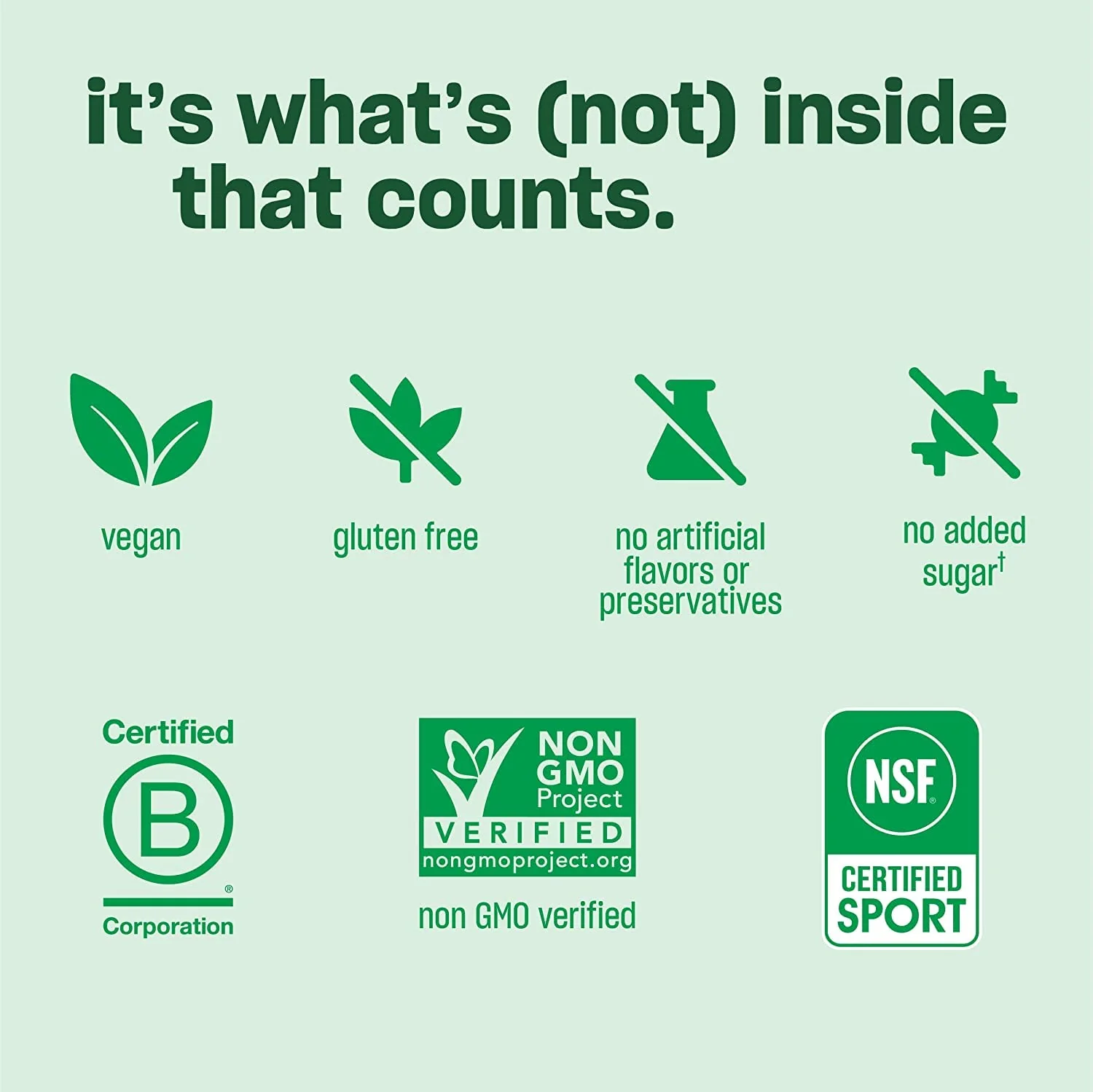 Vega Premium Sport Protein Peanut Butter Protein Powder, Vegan, Non GMO, Gluten Free Plant Based Protein Powder Drink Mix, NSF Certified for Sport, 28.7 oz - Image 3