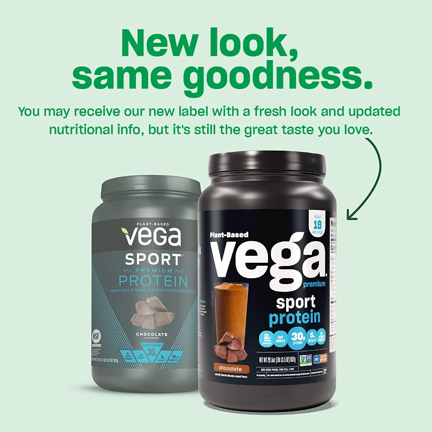 Vega Premium Sport Protein Peanut Butter Protein Powder, Vegan, Non GMO, Gluten Free Plant Based Protein Powder Drink Mix, NSF Certified for Sport, 28.7 oz - Image 6