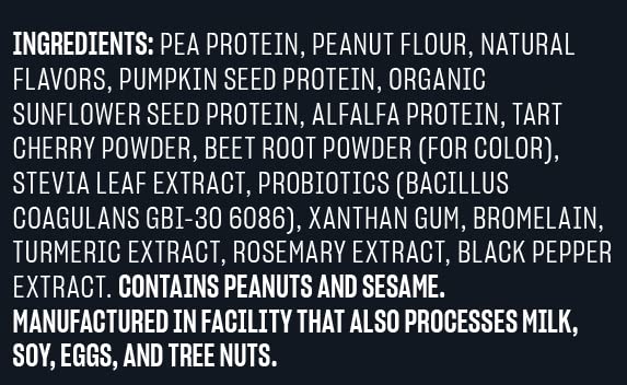 Vega Premium Sport Protein Peanut Butter Protein Powder, Vegan, Non GMO, Gluten Free Plant Based Protein Powder Drink Mix, NSF Certified for Sport, 28.7 oz - Image 8