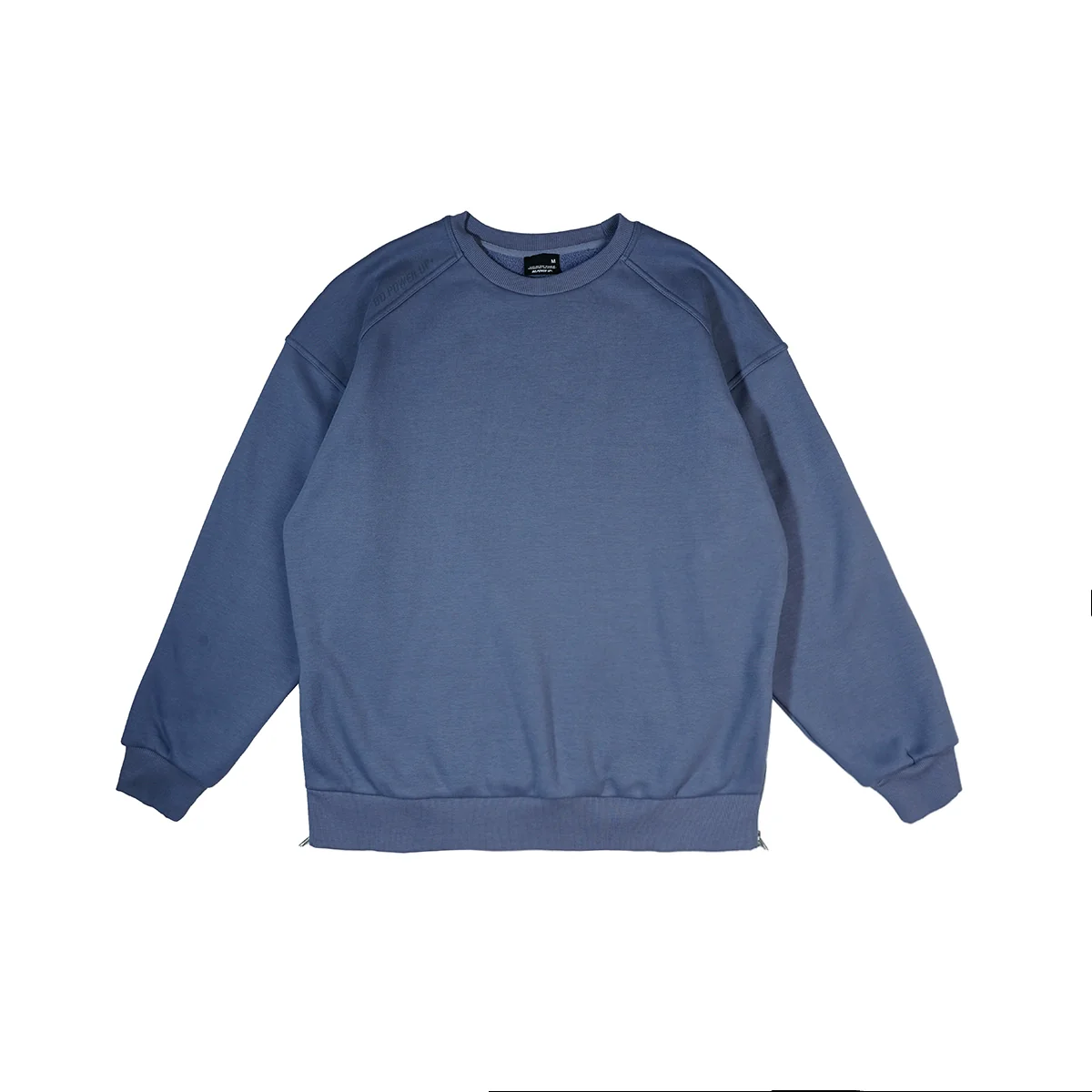 Velvet Men's round Neck Zipper Trendy All-Matching Hoodie - Image 5