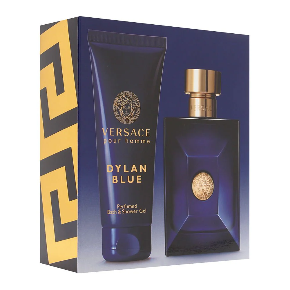 Versace Dylan Blue 2 Piece Gift Set For Men (3.4 Eau Di Toilette Spray/3.4 Eau Di Perfume Spray Bath & Shower Gel) - Image 3