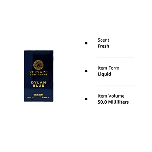Versace Dylan Blue Eau De Toilette Spray for Men, 1.7 Ounce - Image 2