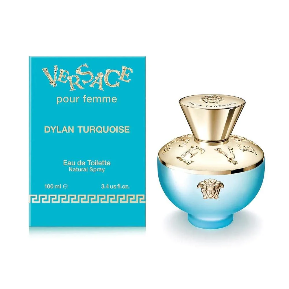 Versace Dylan Turquoise Eau DeToilette Mini Splash Women's Perfume 0.17 oz/5ml - Image 2